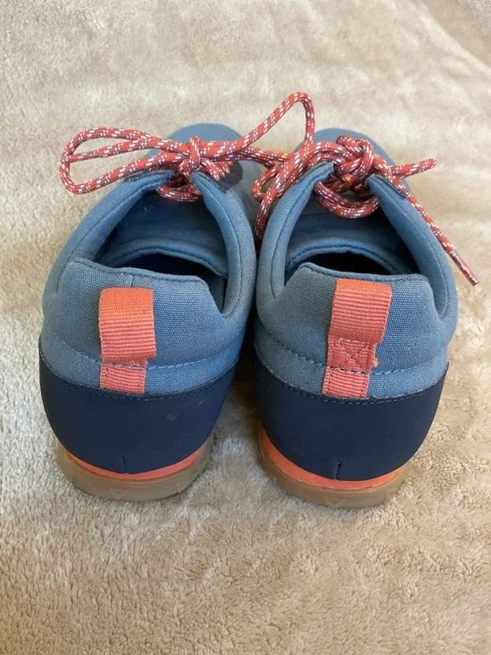 Teva Blue Canvas Wyldand Sneakers Patterned Laces Size 7.5 - Picture 5 of 6